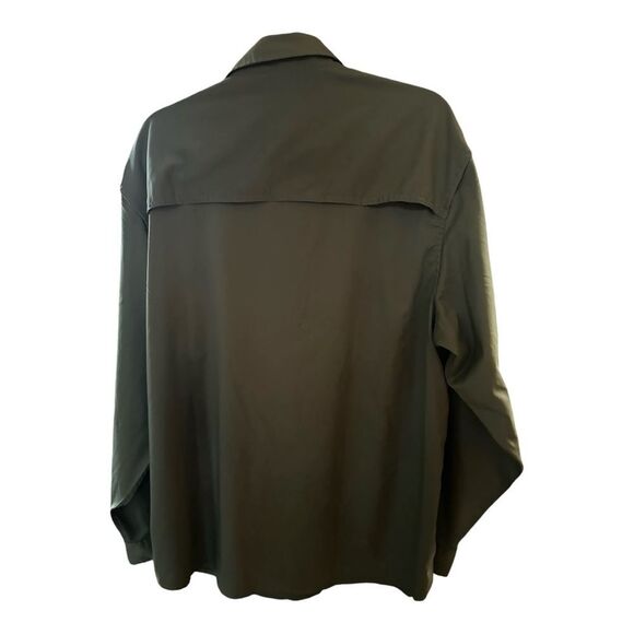 Ducks Unlimited Men's Button Down Utility Shirt in Army Green Size XL - Picture 2 of 6